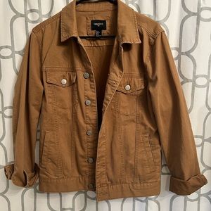 Camel Brown Denim Jacket